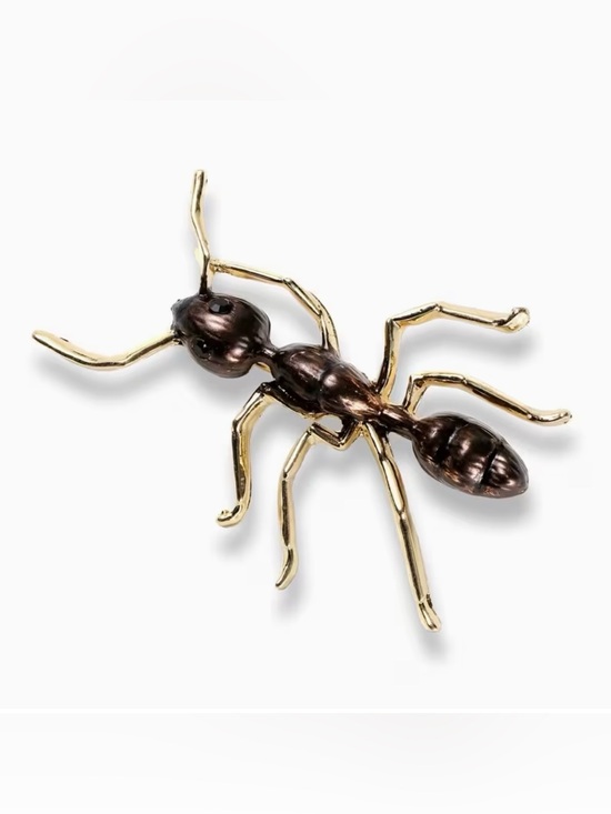 Source Unknown Jewelry - Ant Brooch Brown Bronzy Color Modern New